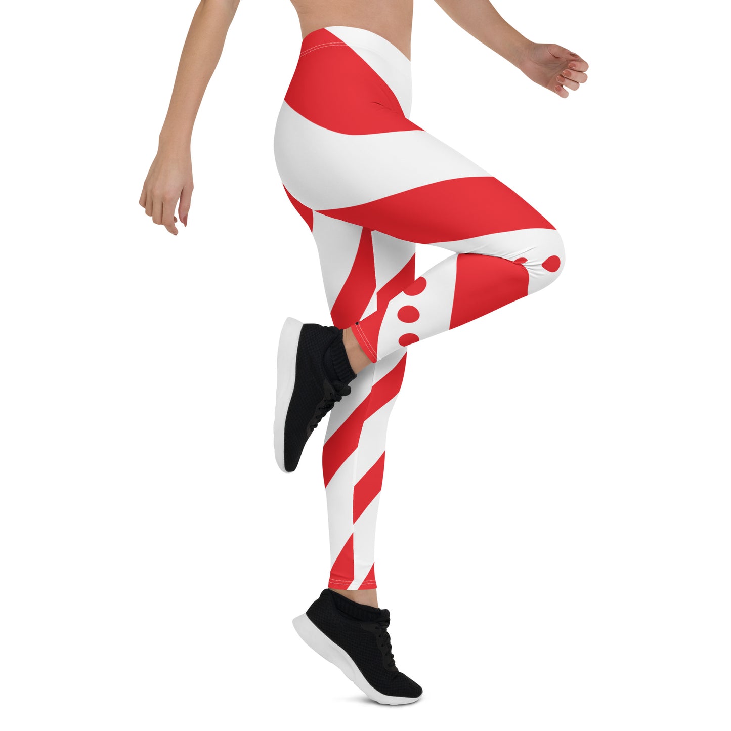 Women's Candy Cane Yoga Leggings