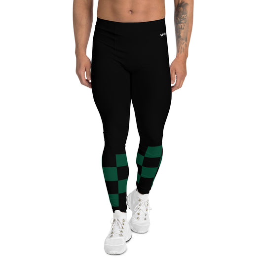 Men's Checker-Sock Leggings