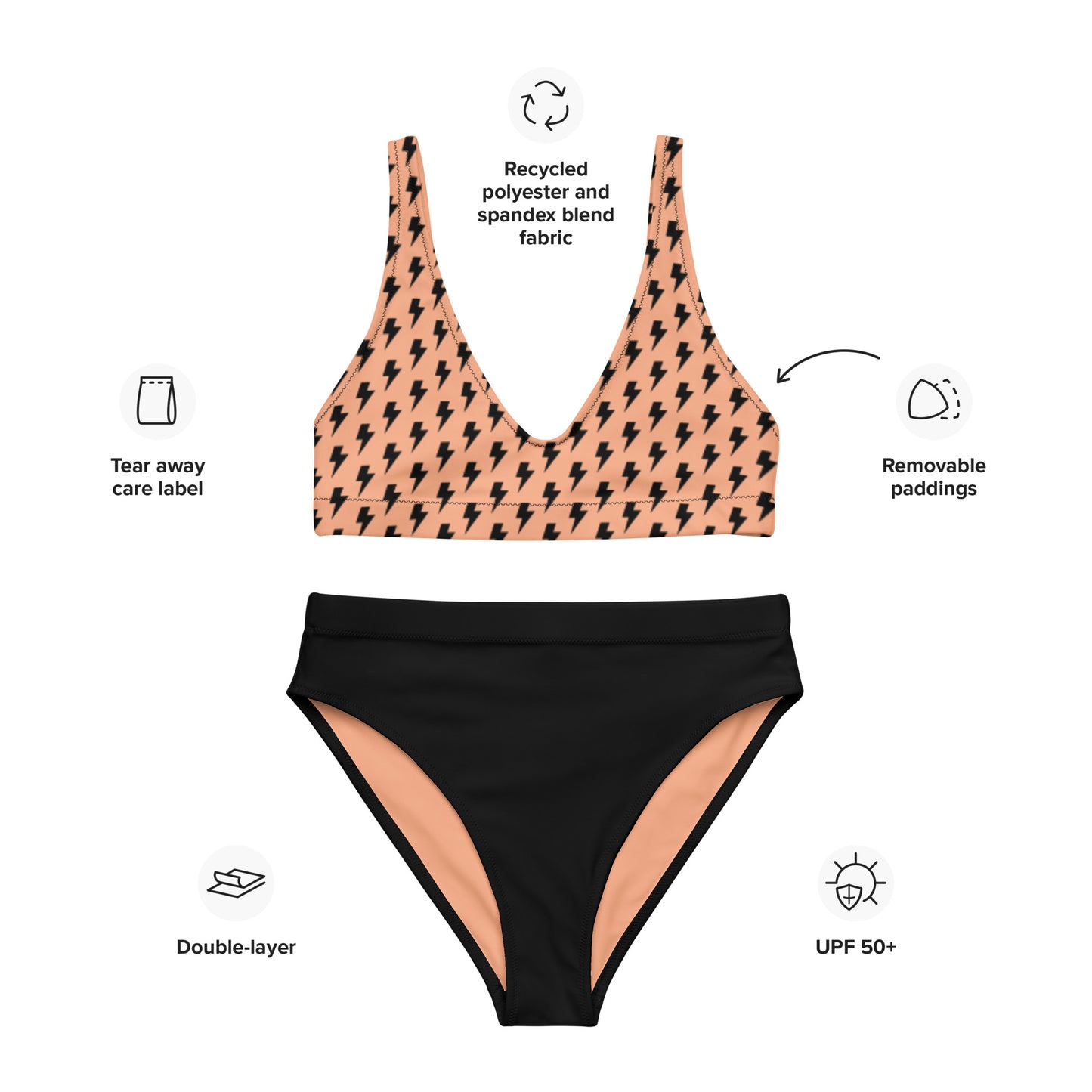 Women's Electric High-Waisted Bikini