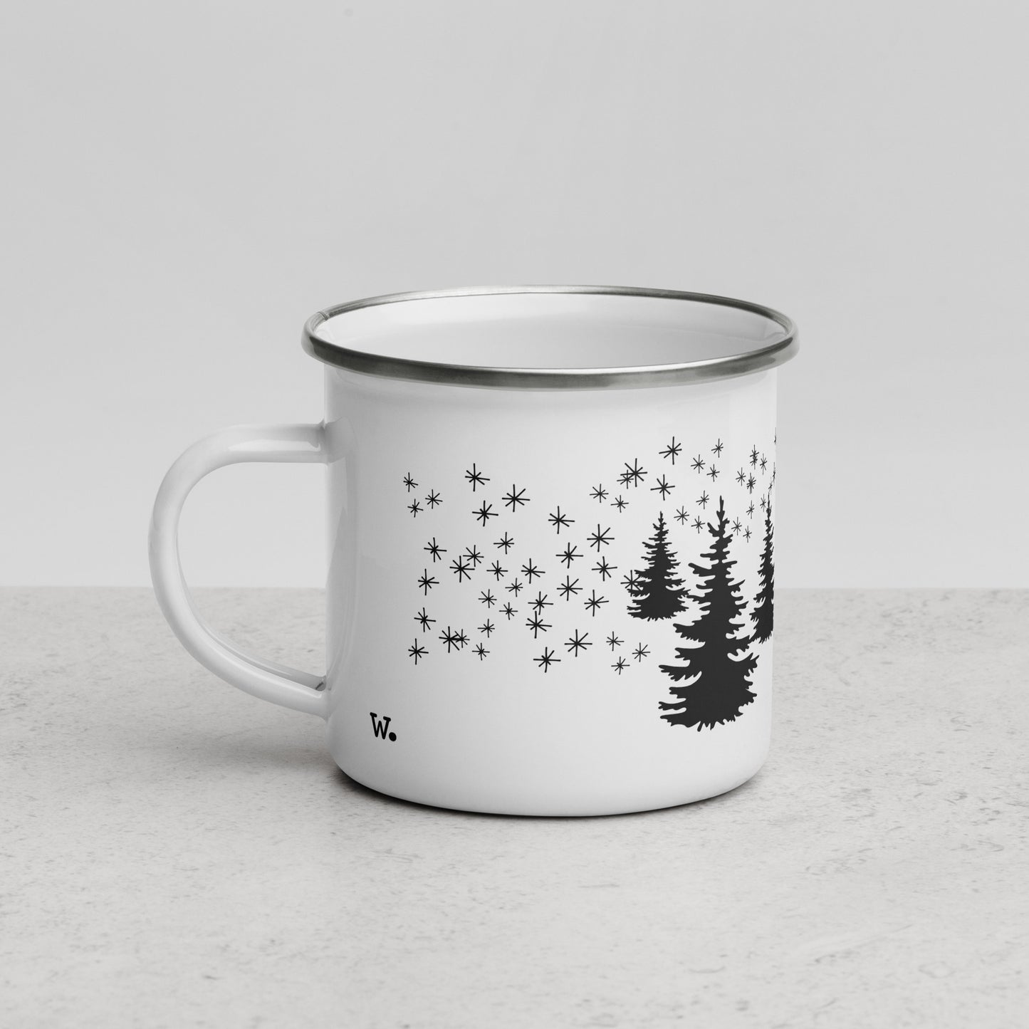Dashing Christmas Enamel Mug