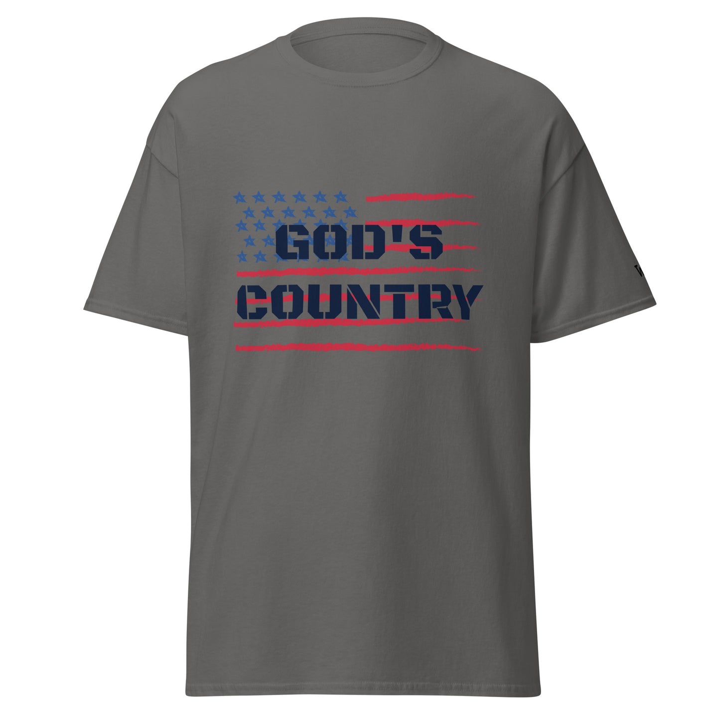 Men's 'God's Country' Tee Charcoal