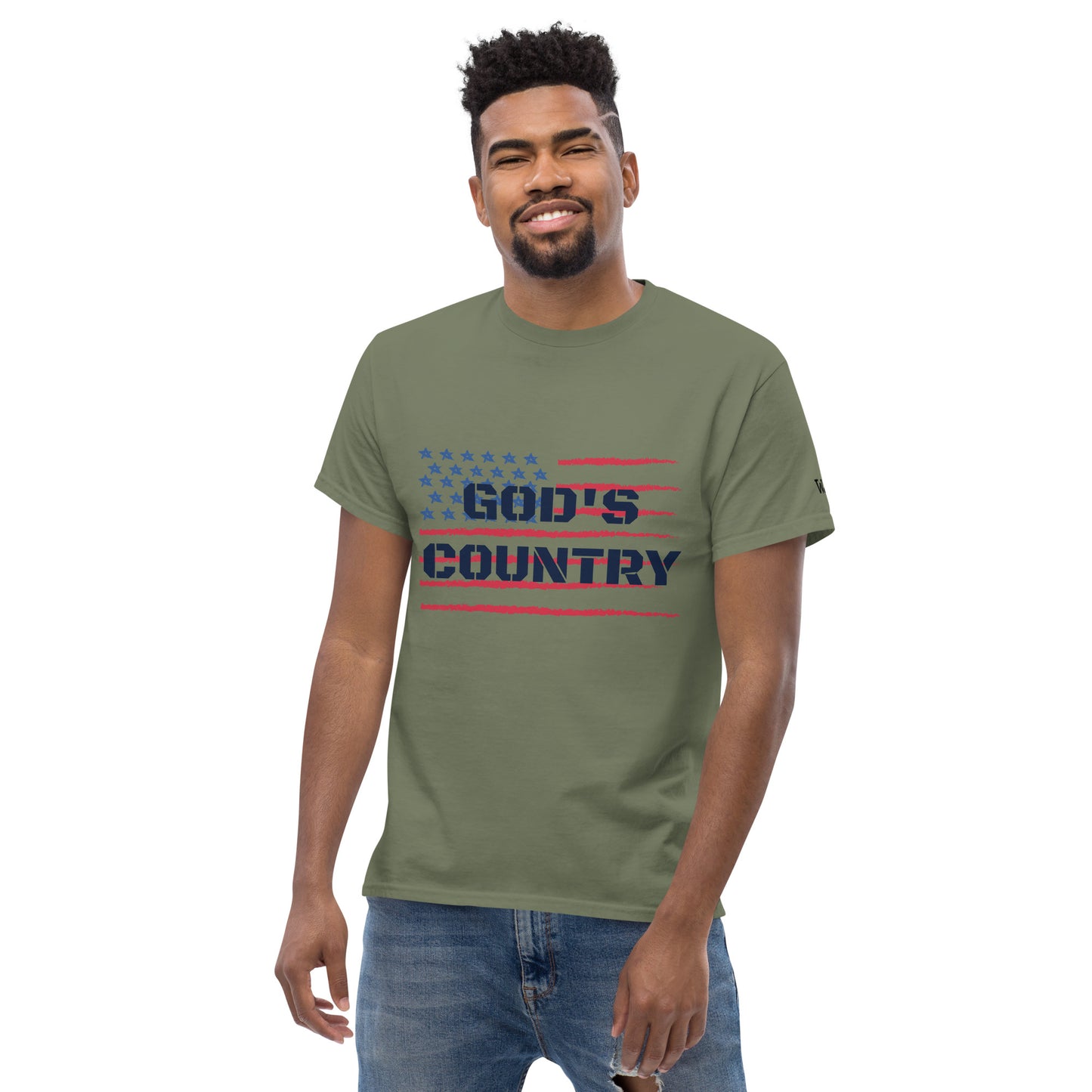 Men's 'God's Country' Tee Military Green