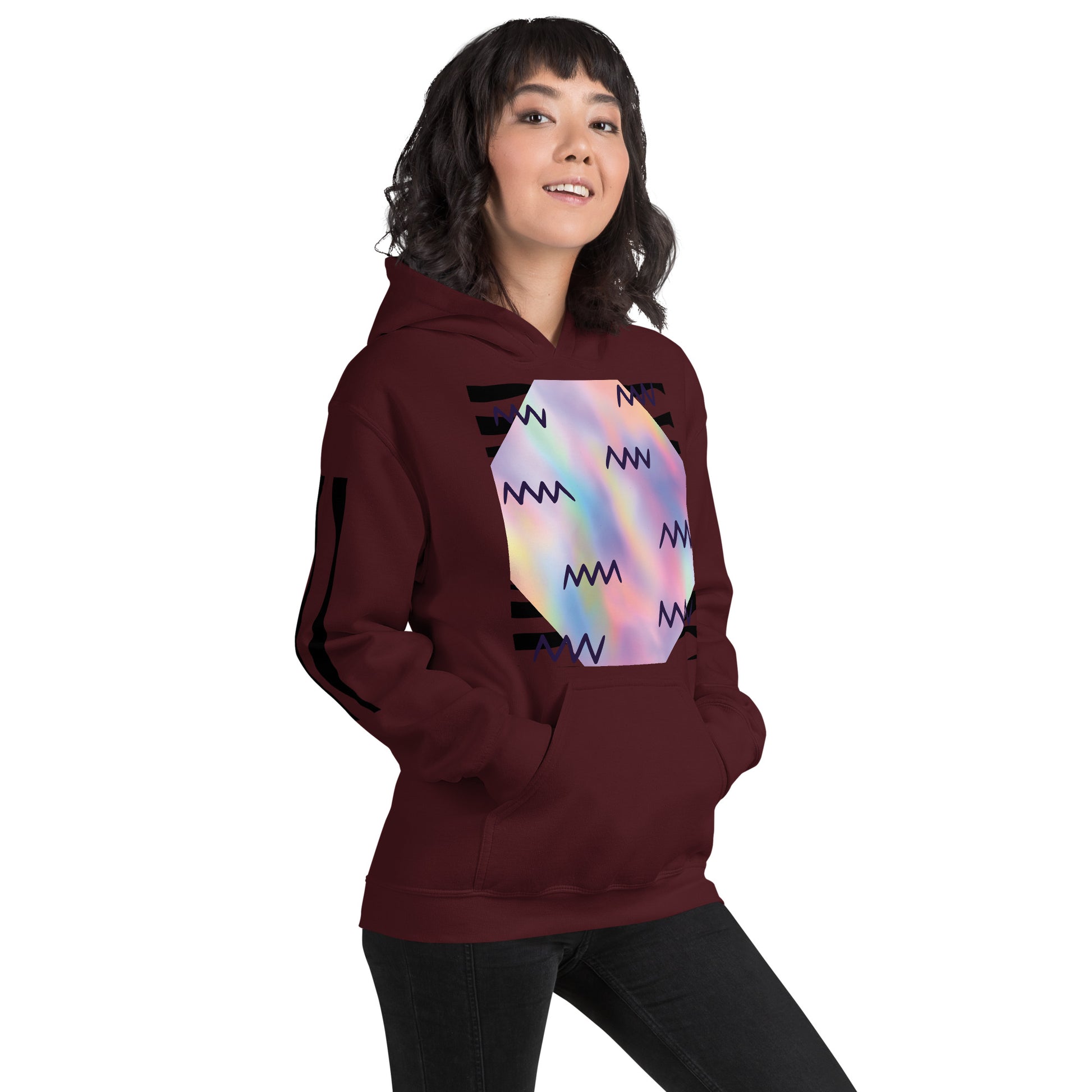 Women's Luminescent Spaz Hoodie Maroon