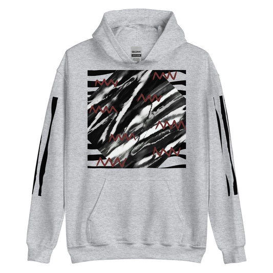 Unisex Midnight Spaz Hoodie Sport Grey