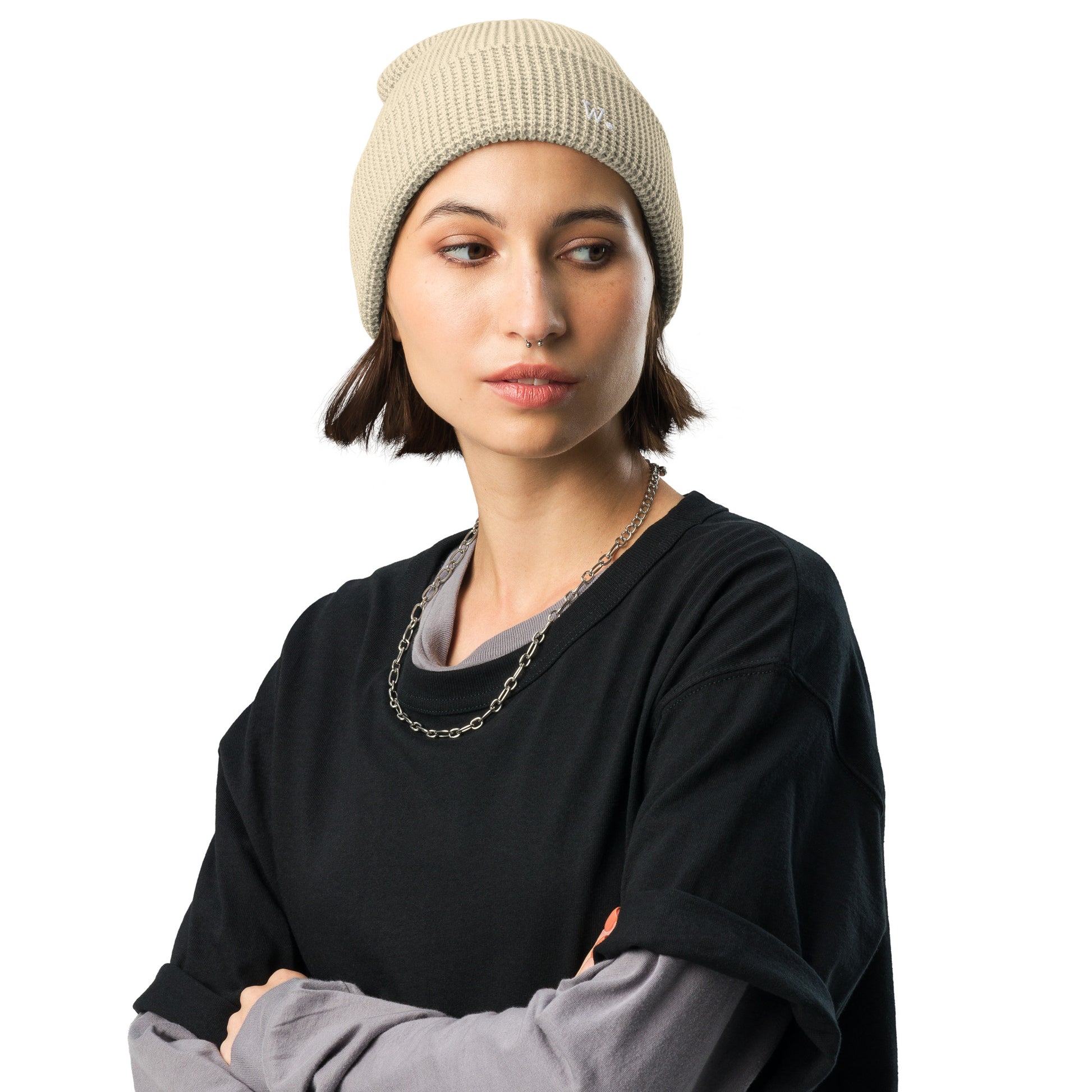 W. Waffle Beanie Birch