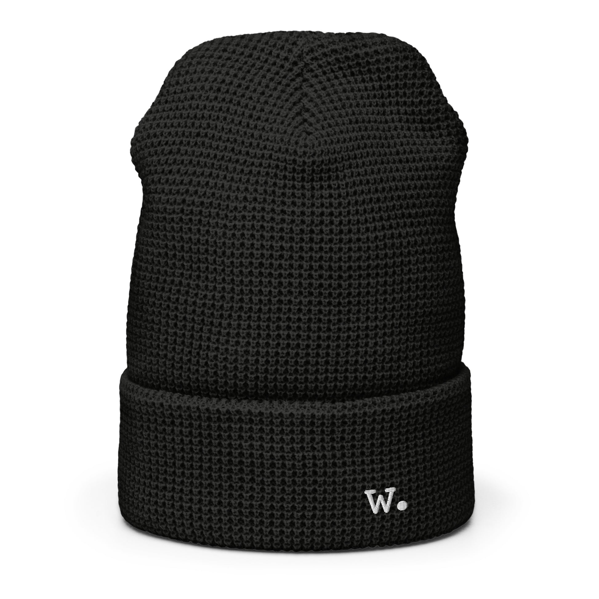 W. Waffle Beanie Black