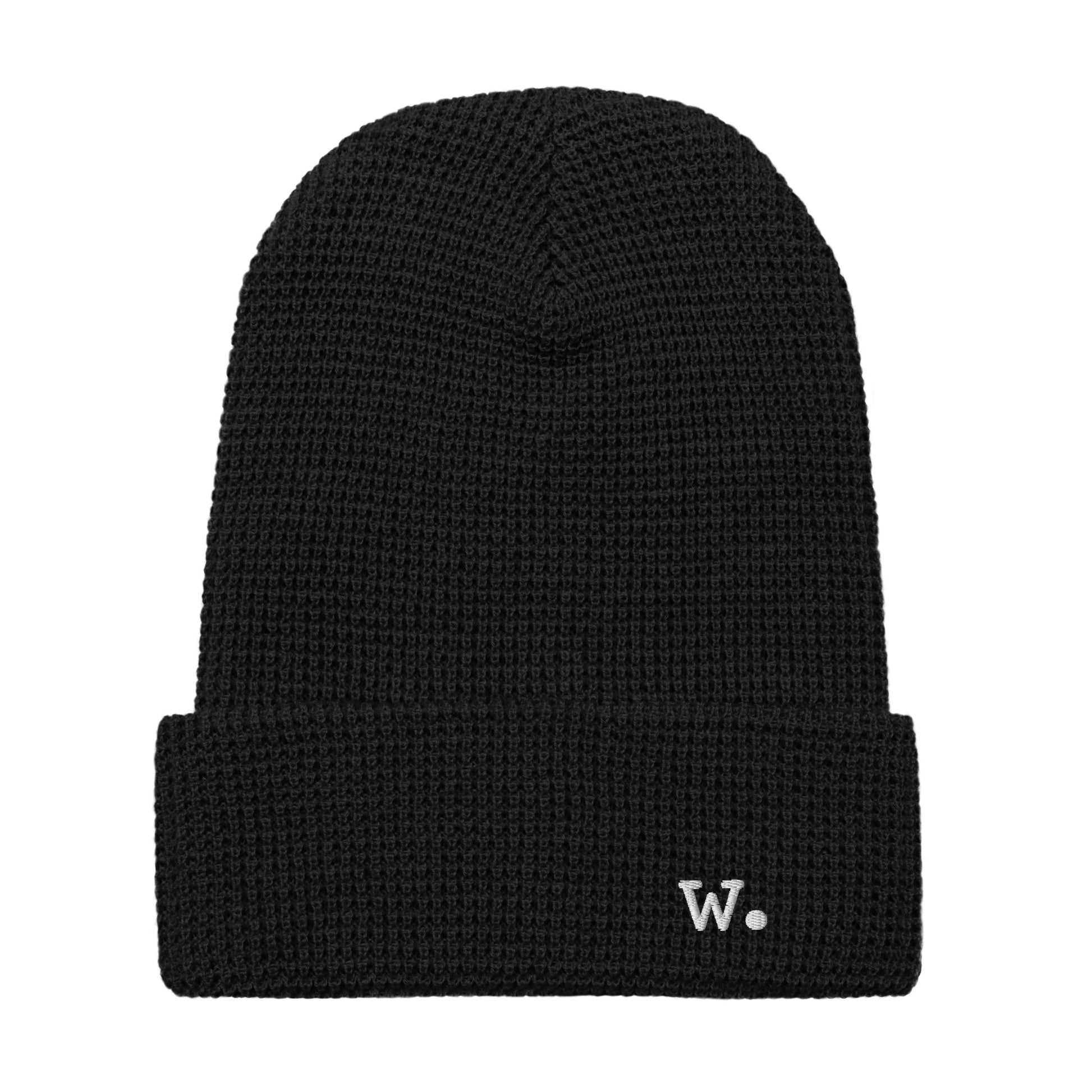 W. Waffle Beanie Black