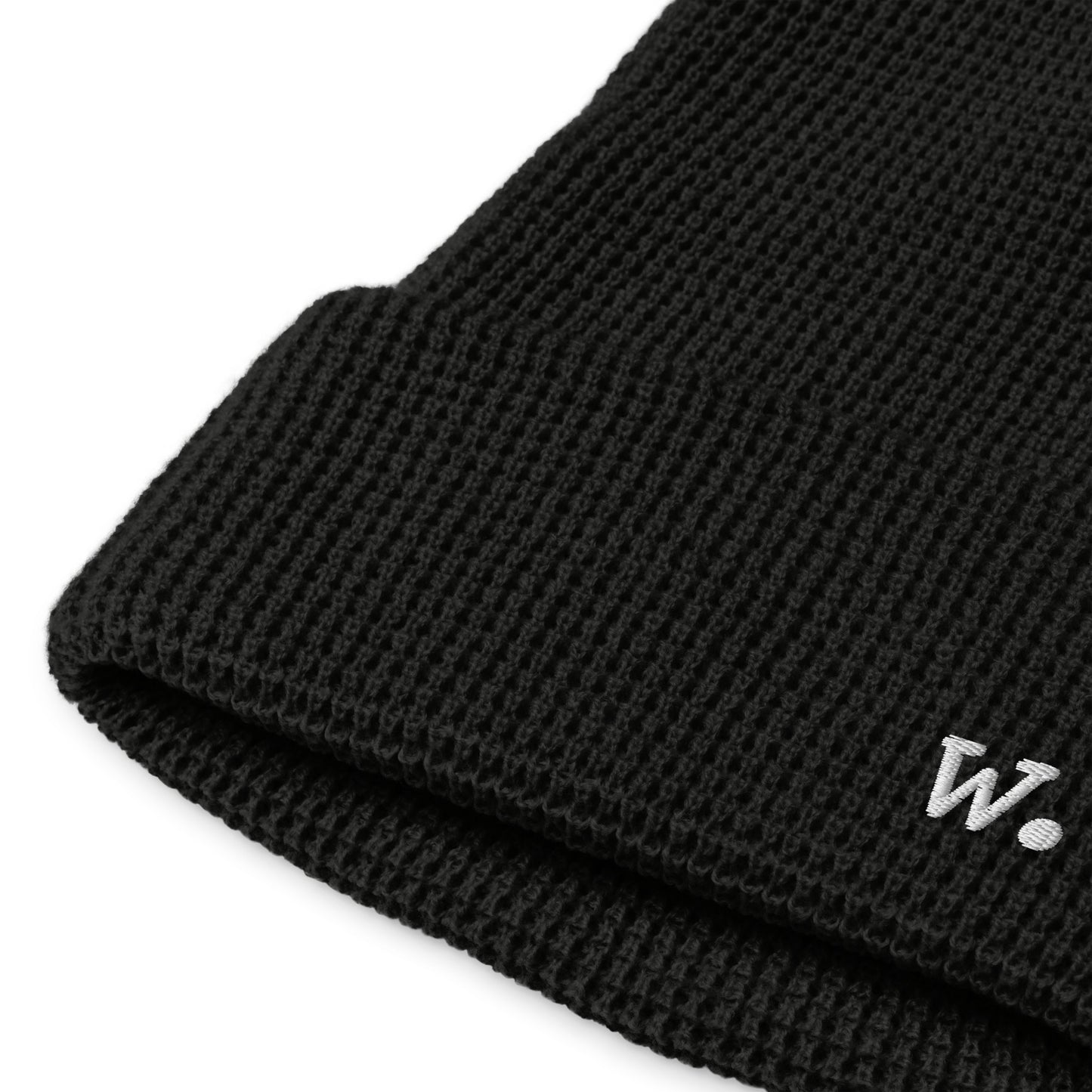 W. Waffle Beanie Black
