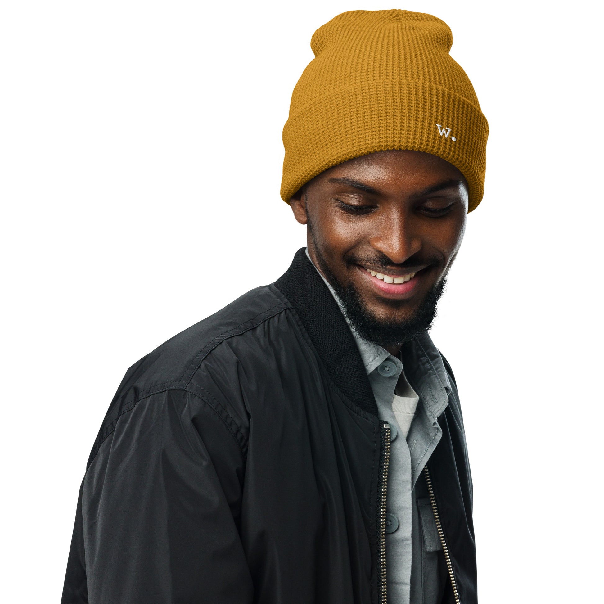 W. Waffle Beanie Camel