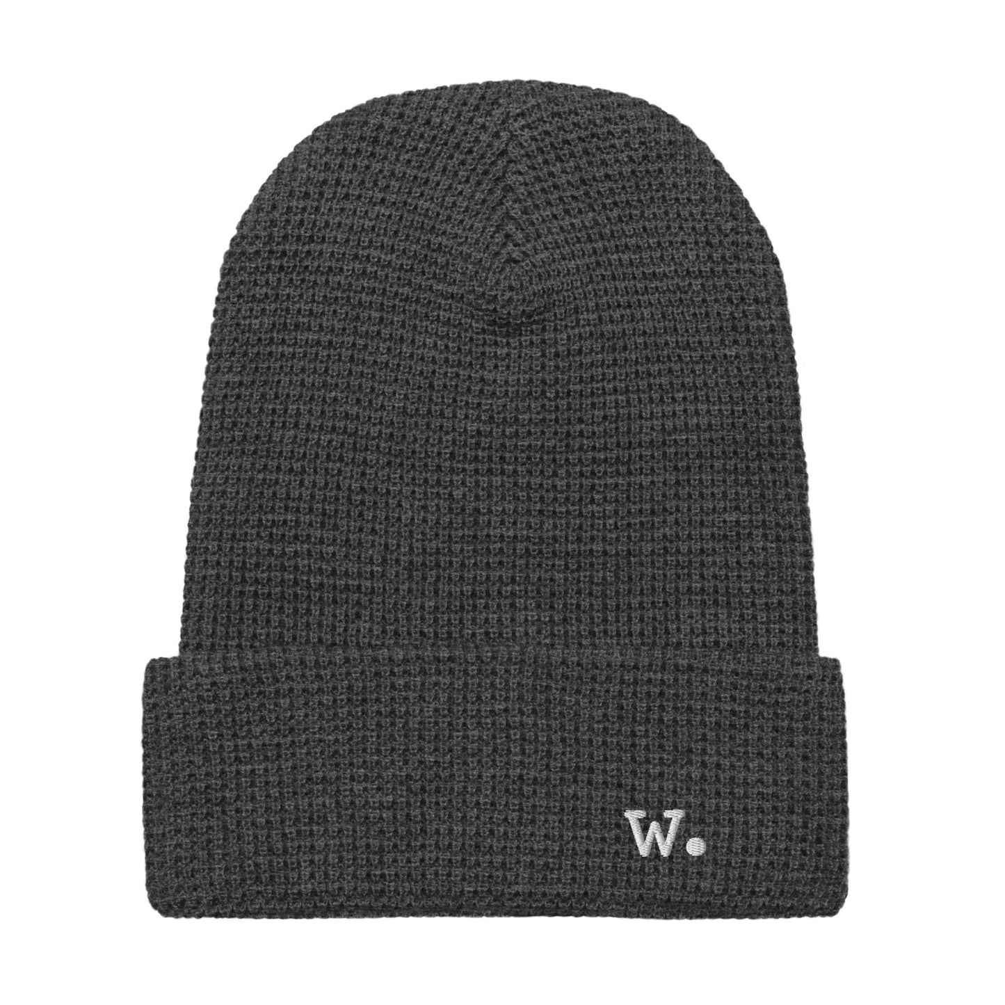 W. Waffle Beanie Heather Charcoal