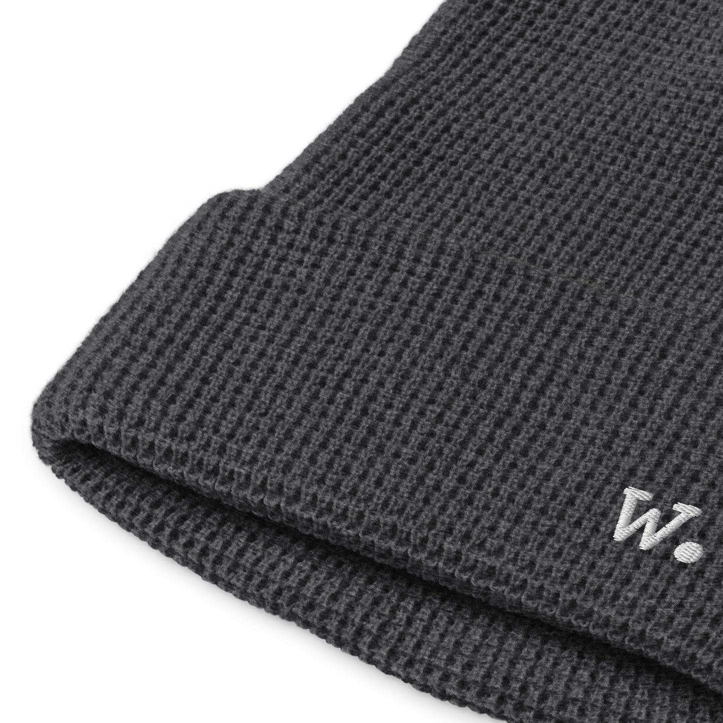 W. Waffle Beanie Heather Charcoal