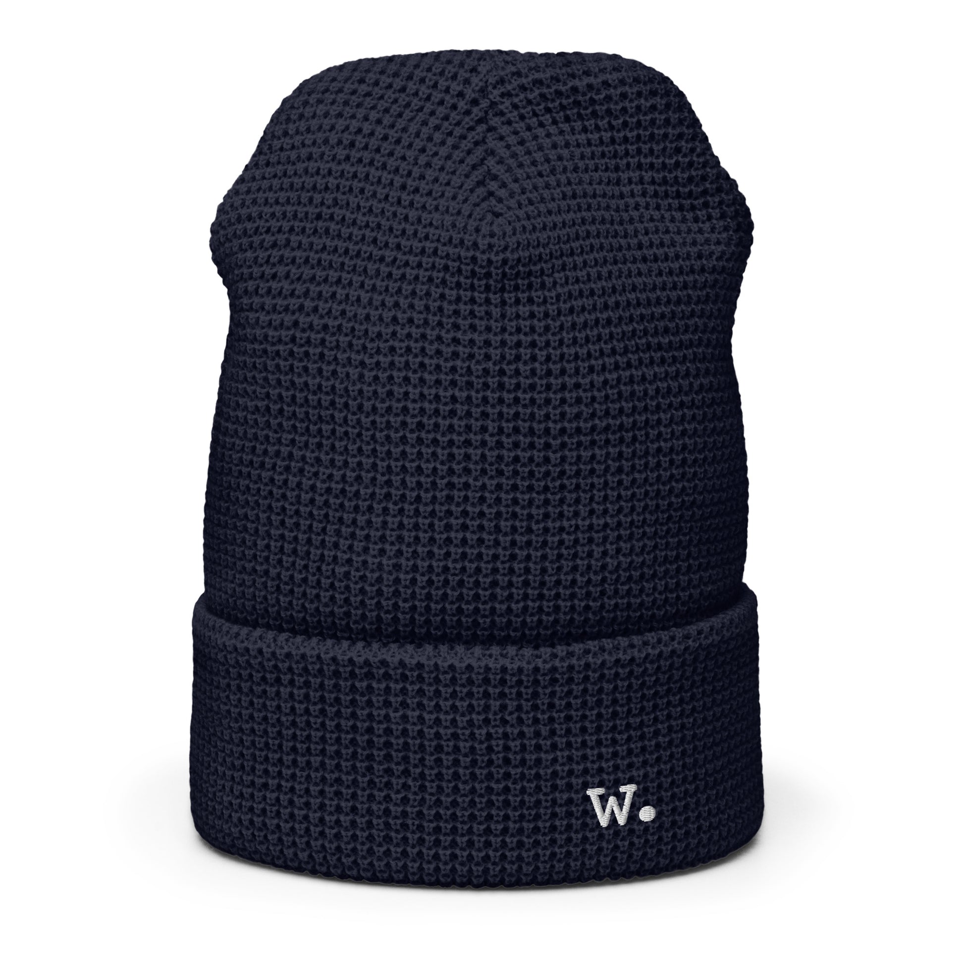 W. Waffle Beanie Navy