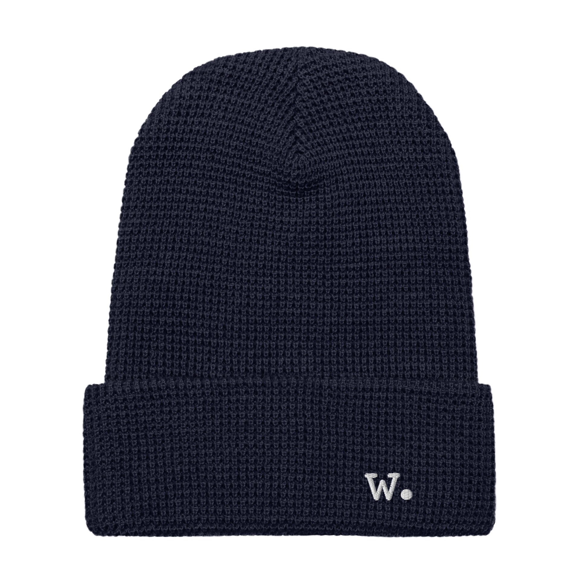 W. Waffle Beanie Navy