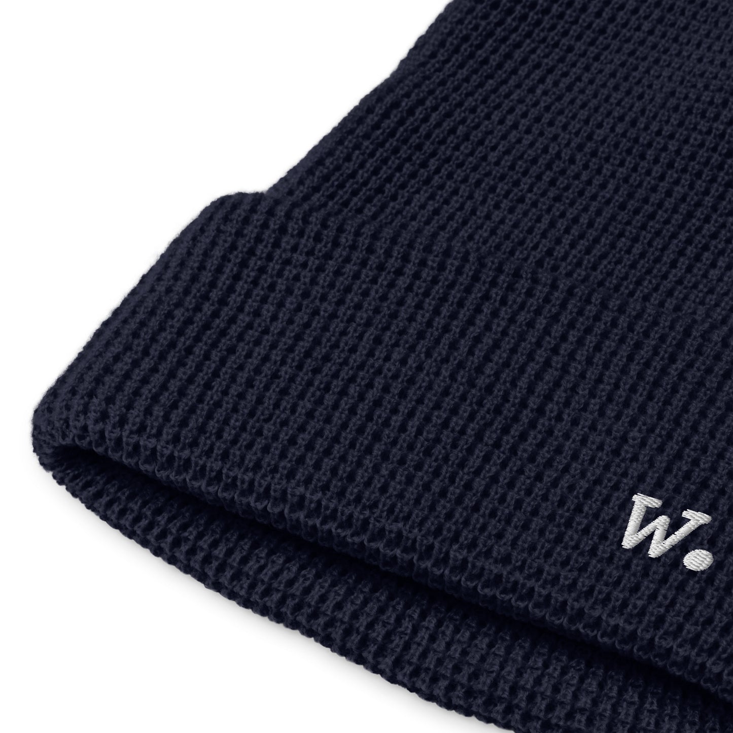 W. Waffle Beanie Navy