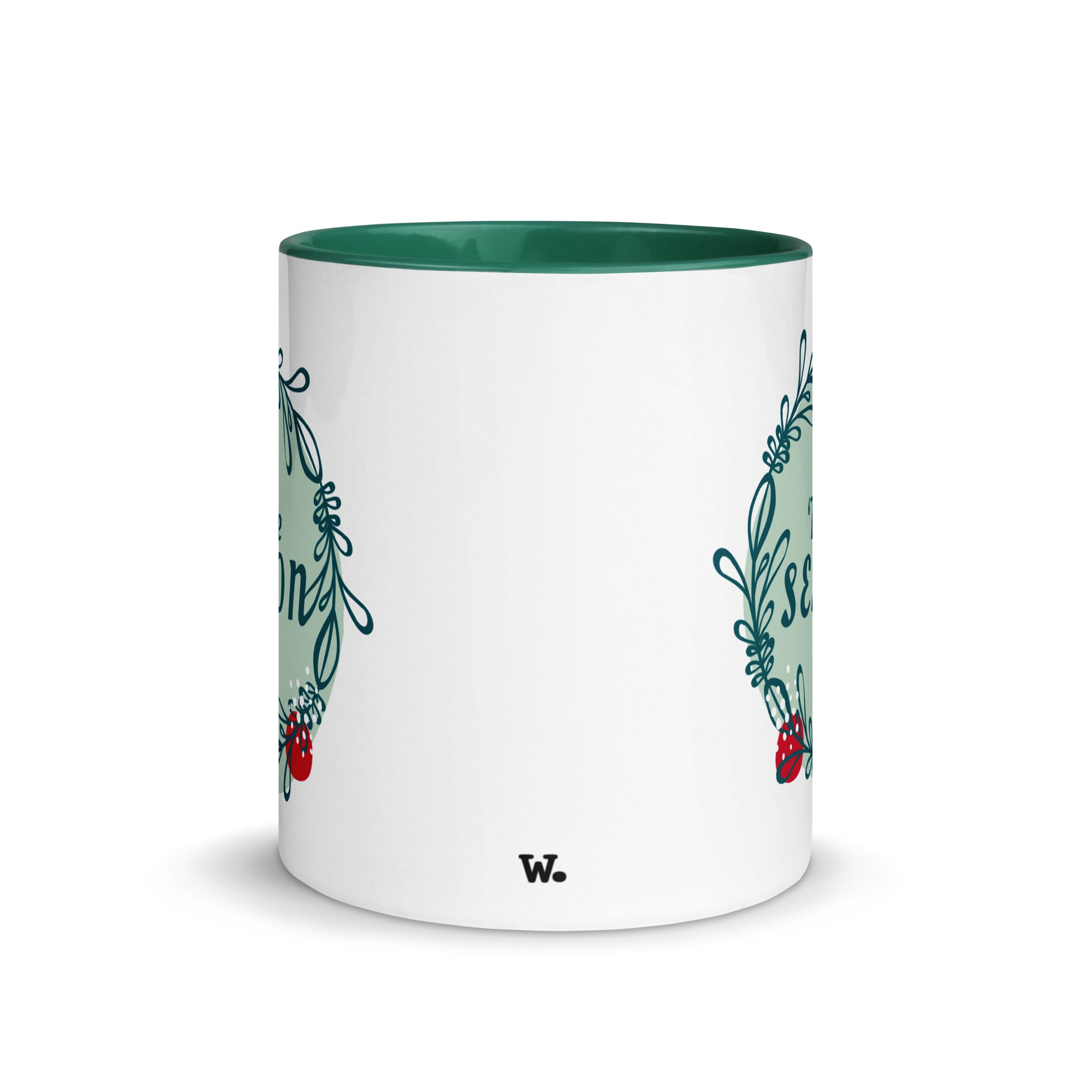 ''Tis The Season' Christmas Mug Dark Green 11oz