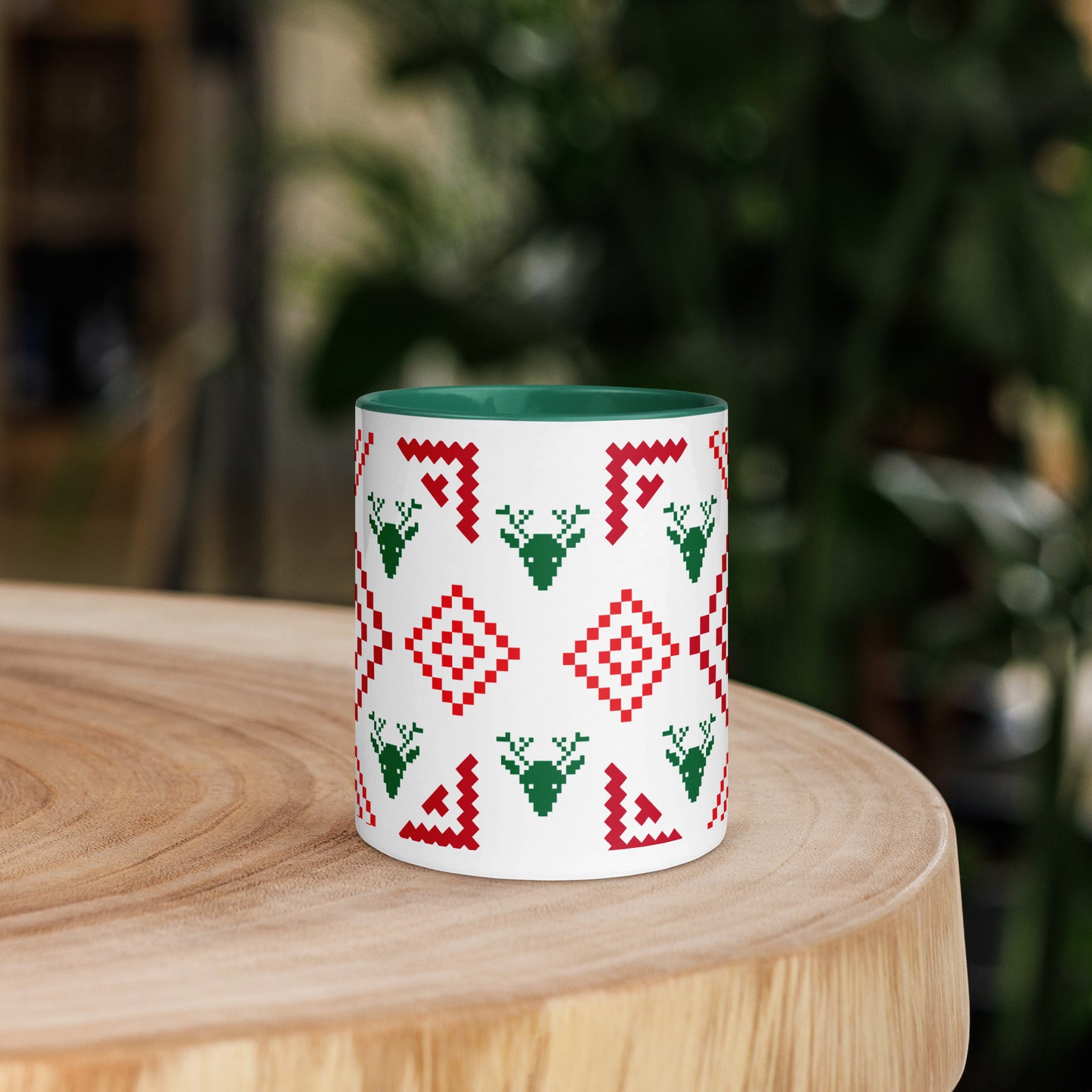 Ugly Christmas Sweater Mug Dark Green 11oz