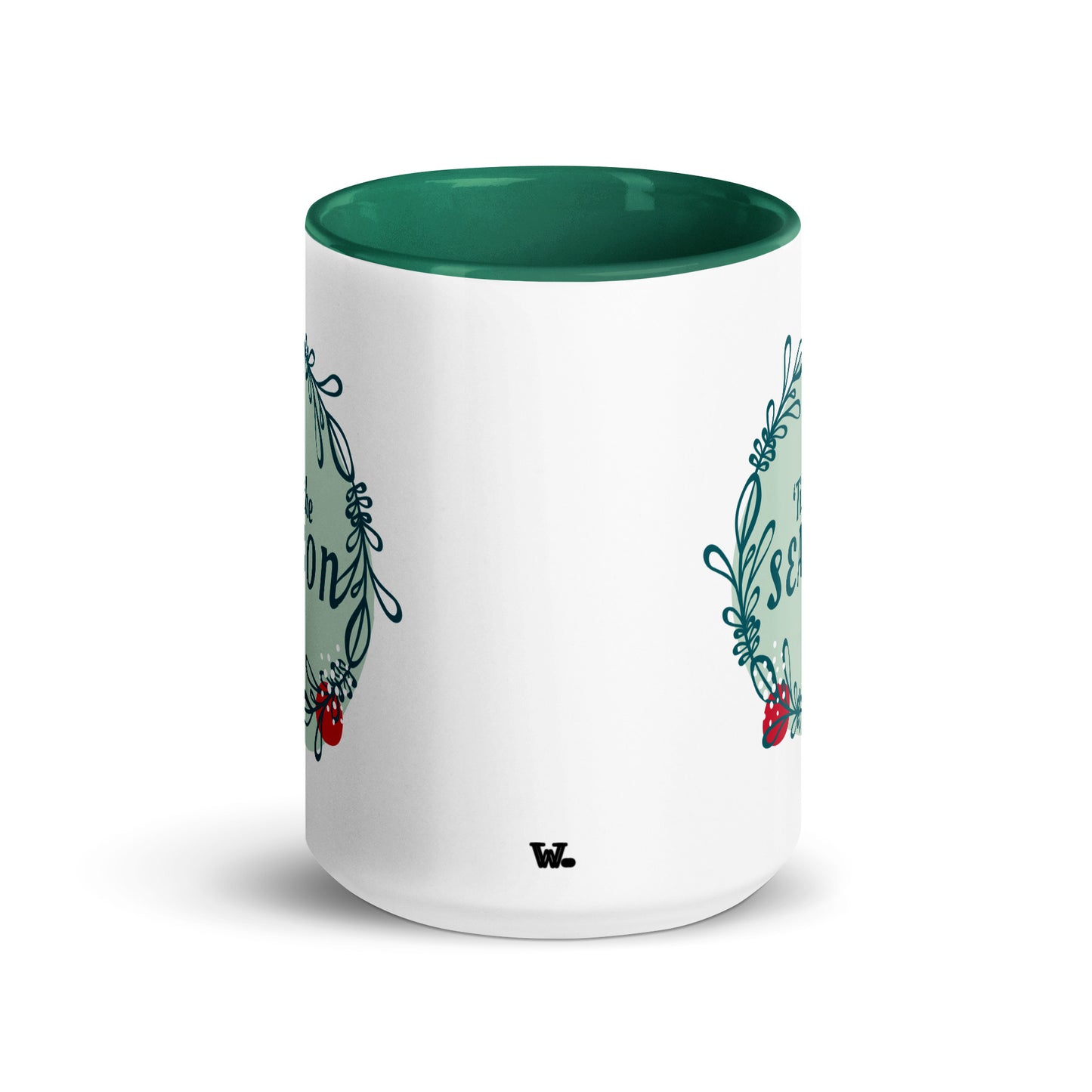 ''Tis The Season' Christmas Mug Dark Green 15oz