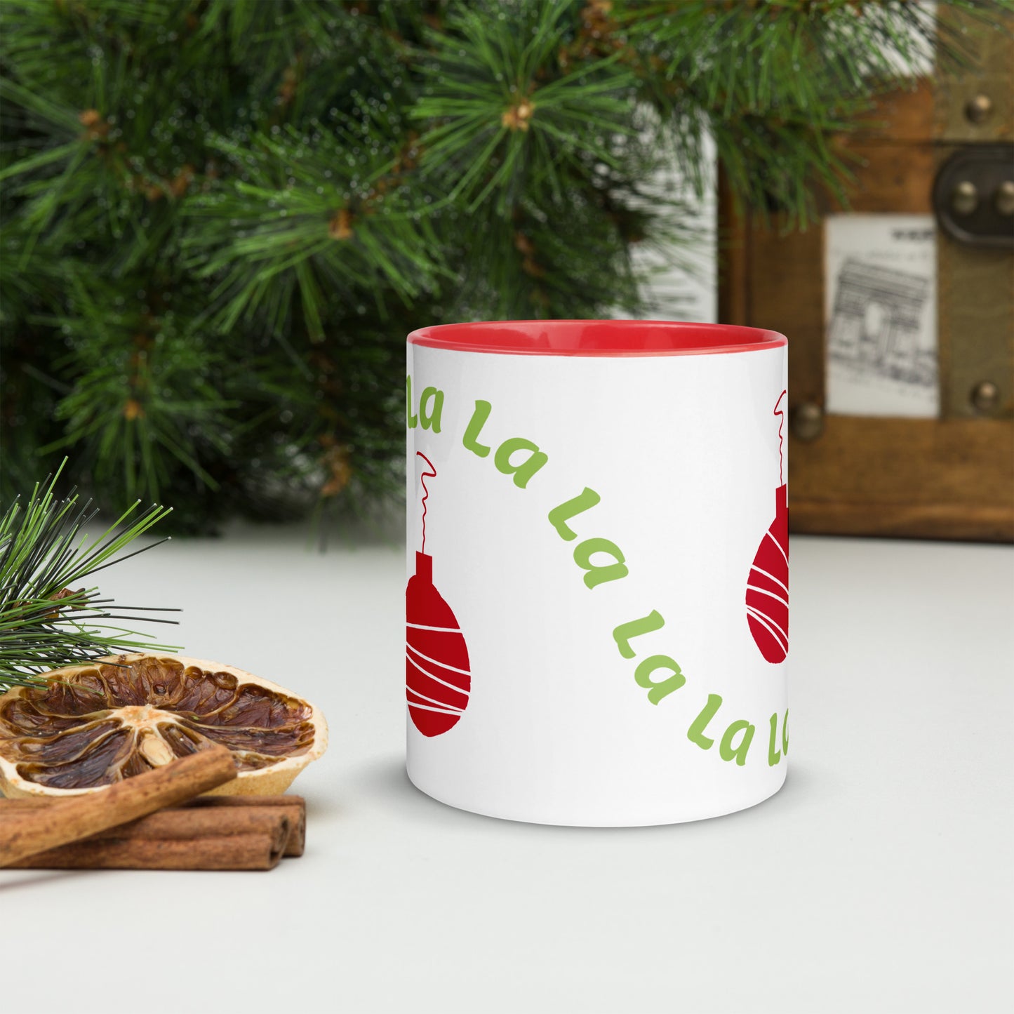 Fa La La Ornament Mug Red 11oz