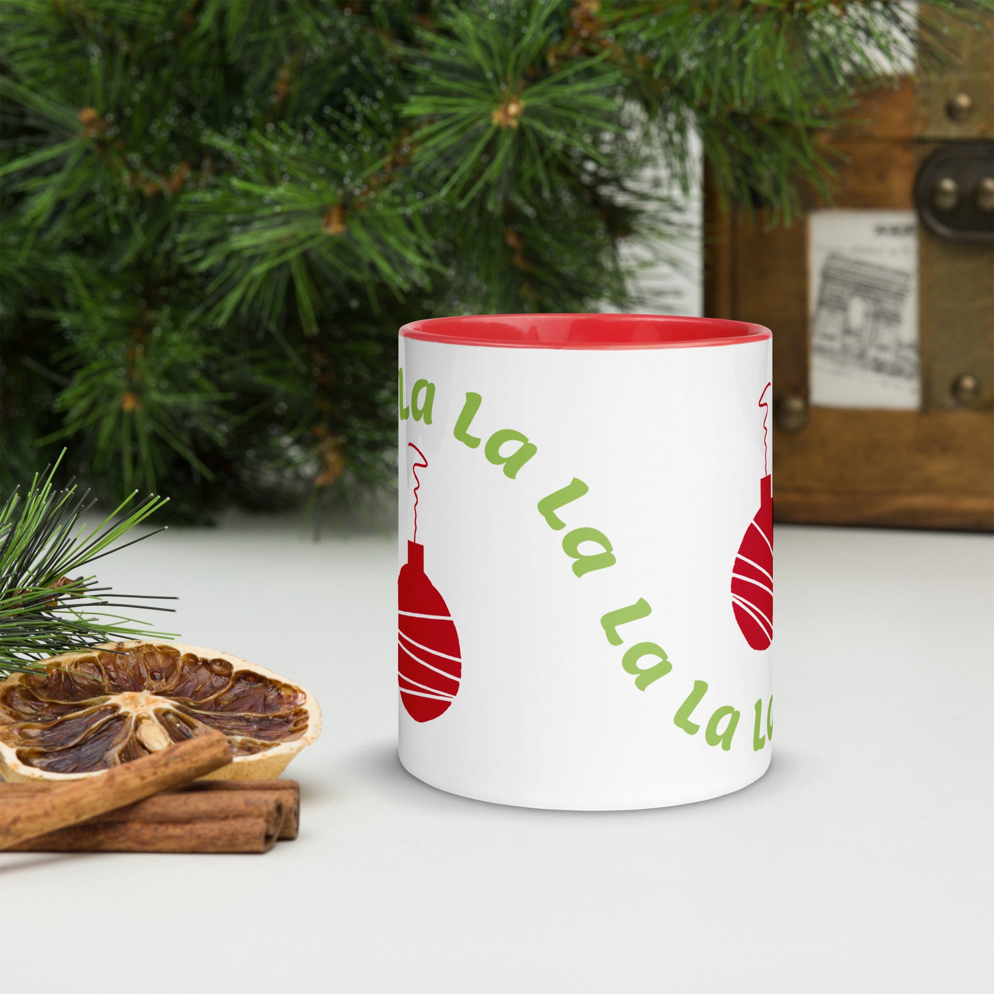 Fa La La Ornament Mug Red 11oz