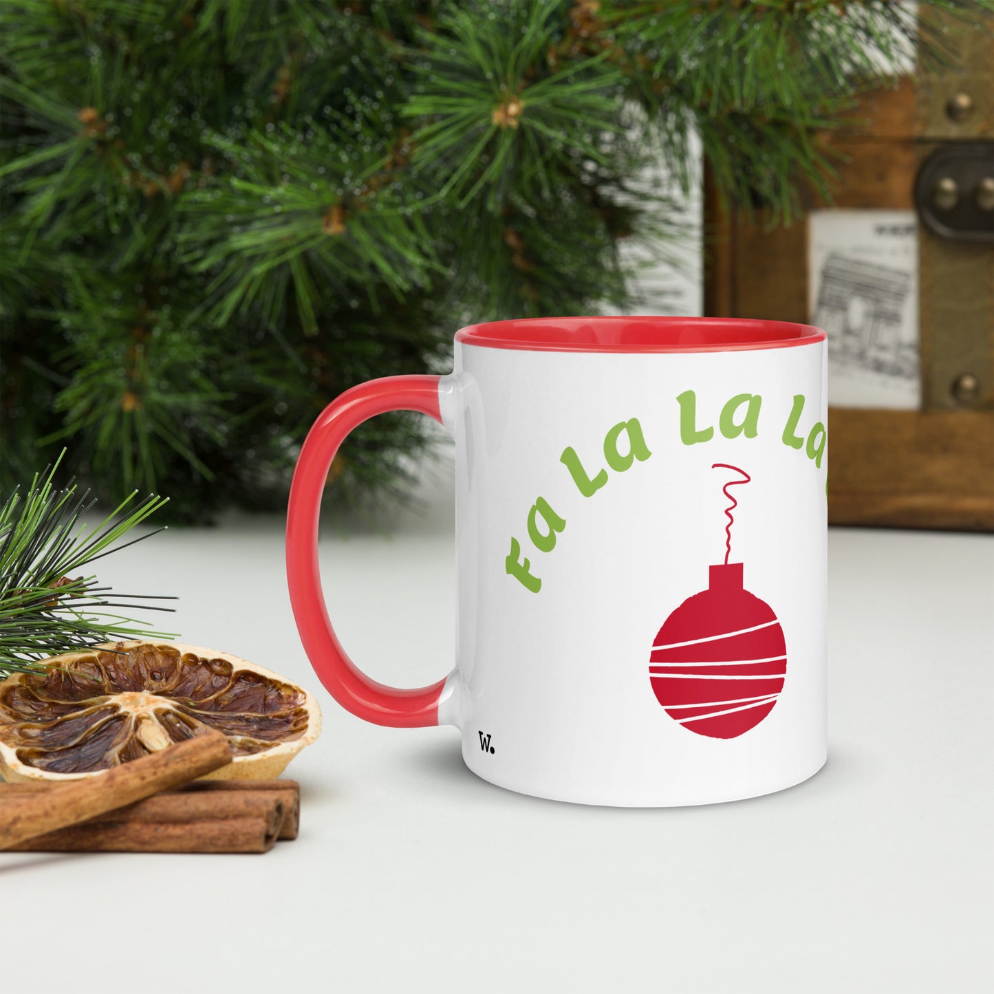 Fa La La Ornament Mug Red 11oz