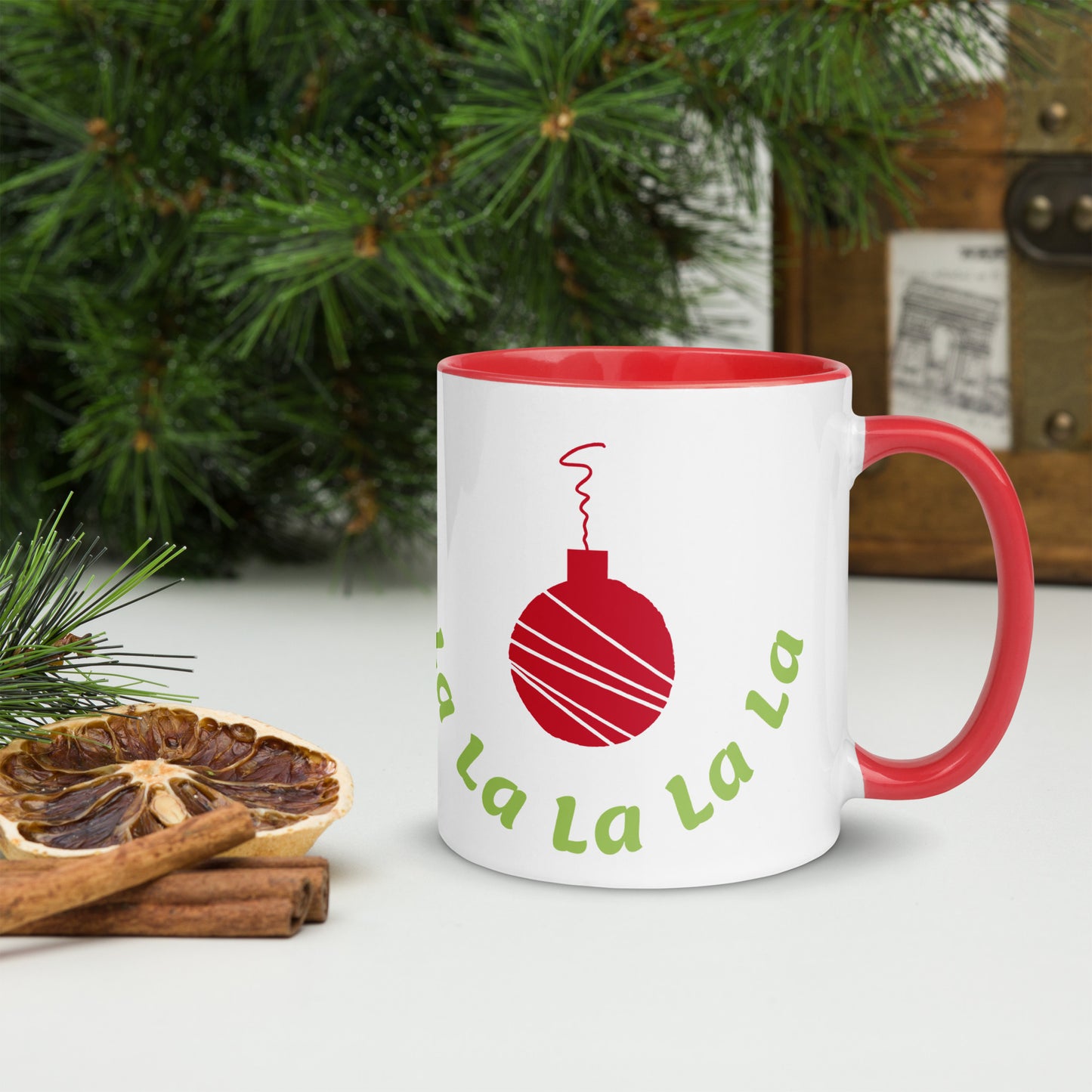 Fa La La Ornament Mug Red 11oz