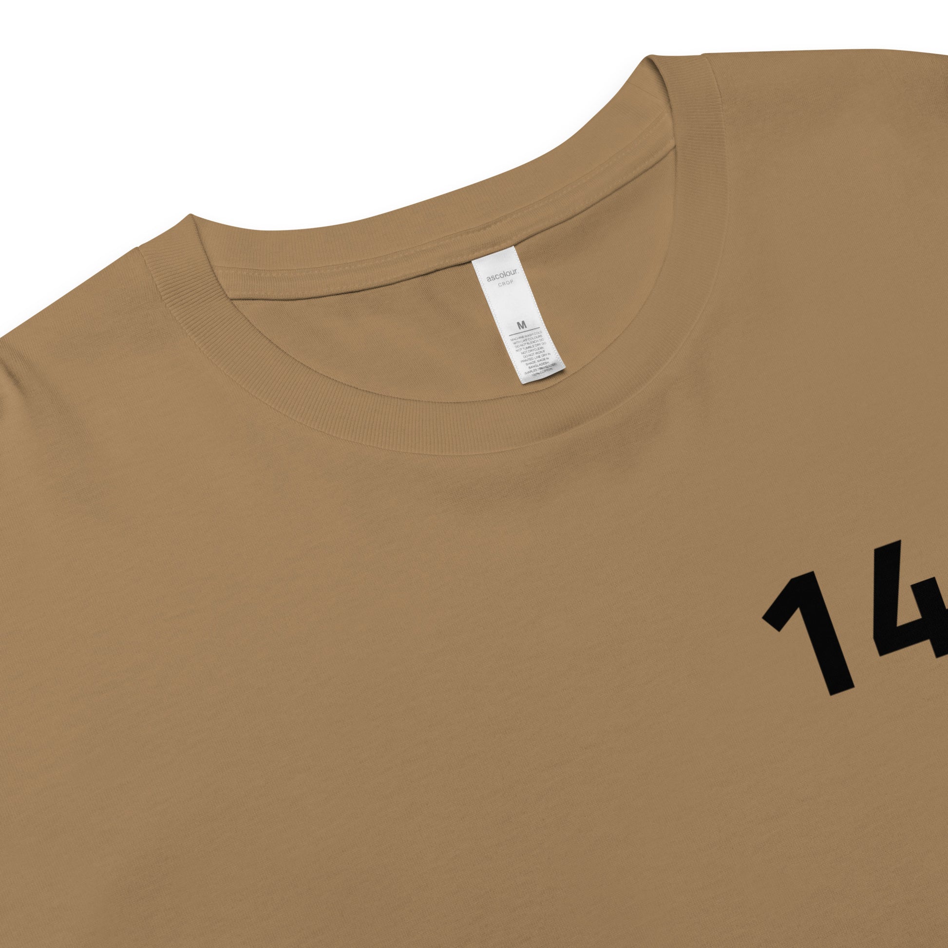 Women’s Love Crop Top Camel