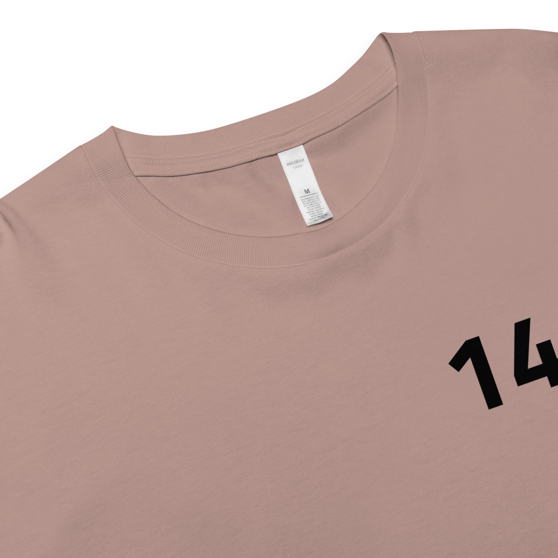 Women’s Love Crop Top Hazy Pink