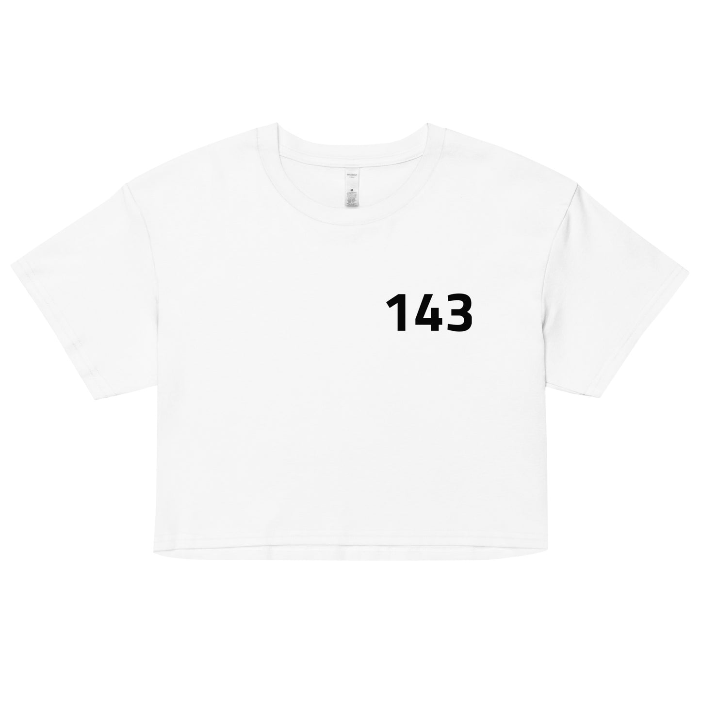 Women’s Love Crop Top White